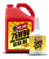 the 5 speed rear end differential uses 7590W redline synthetic gear oil.