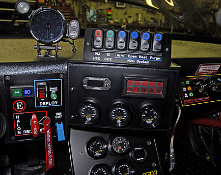 driver controls showing the fire control system too.