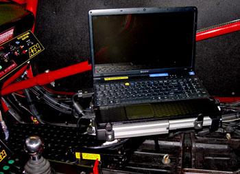 PC mounted in the car
