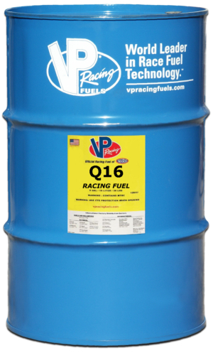 Q16 high octane race gas in 55 gallon drum